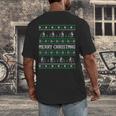 Ugly Sweater Boston Terrier Dog Christmas Dog Lover Xmas Men Women Kids Men's Back Print T-Shirt, funny design