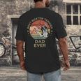 Vintage Best Boston Terrier Dad Ever Dog Father Father's Day Men Girls Kids Men's Back Print T-Shirt, funny design