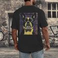 Vintage Boston Terrier Dog Men's Back Print T-Shirt, funny design