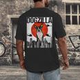 Vintage Japanese Dogzilla Boston Terrier Men's Back Print T-Shirt, funny design