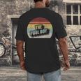Vintage Retro The Pool Boy Men's Back Print T-Shirt, funny design