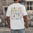 ABC Animals Alphabet Graphic Boys Girls Kindergarten Teacher Men&#x27;s Back Print T-Shirt, funny design
