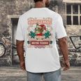 Boston Terrier My Christmas Spirit Dog Santa Claus X-Mas Men's Back Print T-Shirt, funny design