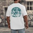 Boston Terrier Cowboy UFO Shirt Vintage Western Dog Mom Tee Men's Back Print T-Shirt, funny design