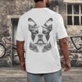 Boston Terrier Dog Bostie Nature Memorial Idea Men Women Men's Back Print T-Shirt, funny design