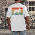 Boston Terrier Dog Lover Retro Vintage Cool For Dog Owner Men's Back Print T-Shirt, funny design