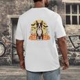 Boston Terrier Halloween Dog Lover Pumpkin Costume Men's Back Print T-Shirt, funny design