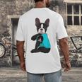 Boston Terrier I Love Mom Apparel Men's Back Print T-Shirt, funny design