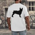 Boston Terrier Men's Back Print T-Shirt, funny design