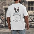 Boston Terrier In The Pocket Cute Boston Terrier Dog Lovers Men Women Girls Kids Men's Back Print T-Shirt, funny design