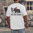 Cute Boston Terrier Boston Mama Men's Back Print T-Shirt, funny design