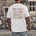My Dog Ate My Lesson Plan Kindergarten Teacher Dog Lover For Men Women Men&#x27;s Back Print T-Shirt, funny design