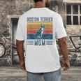 Dog Boston Terrier Mom Vintage Boston Terrier Mom Men's Back Print T-Shirt, funny design