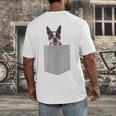 Dog In Your Pocket Boston Terrier For Men Women Girls Kids Men's Back Print T-Shirt, funny design