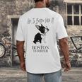 Life Is Better With A Boston Terrier Dog For Lover Men's Back Print T-Shirt, funny design