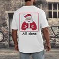 Retro All Done Christmas Special Ed Teacher Team Santa Women Men&#x27;s Back Print T-Shirt, funny design