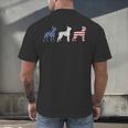 Boston Terrier 4th Of July Dog Patriotic USA Flag Man Woman Men's Back Print T-Shirt, gift for family, gift for coworker