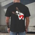 Boston Terrier Bostie Dog Kids Women Girls Men's Back Print T-Shirt, gift for family, gift for coworker