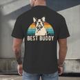 Boston Terrier Boston-Bulldog Men's Back Print T-Shirt, gift for family, gift for coworker