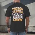 Boston Terrier Crew Cartoon For Dog Owner Pet Boston Terrier Men's Back Print T-Shirt, gift for family, gift for coworker