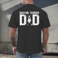 Boston Terrier Dad Of A Bostie Dad Bostie Father Men's Back Print T-Shirt, gift for family, gift for coworker