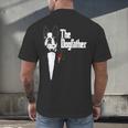 Boston Terrier Dad The DogFather Shirt Boston Terrier Men's Back Print T-Shirt, gift for family, gift for coworker