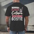 Boston Terrier Dog Bostie Halloween Costume Dog For Kids Men's Back Print T-Shirt, gift for family, gift for coworker
