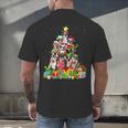 Boston Terrier Dog Christmas Tree Lights Xmas Pajama For Men Women Kids Men's Back Print T-Shirt, gift for family, gift for coworker