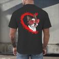 Boston Terrier Dog Mom Dad Valentine’s Day Pet Lover For Men Women Kids Men's Back Print T-Shirt, gift for family, gift for coworker