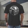 Boston Terrier Dog Nature Scene Graphic Art Men Women Girls Kids Men's Back Print T-Shirt, gift for family, gift for coworker