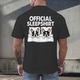 Boston Terrier Dog Official Sleep Pajamas Nightgown Men's Back Print T-Shirt, gift for family, gift for coworker