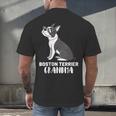 Boston Terrier Dog Owner Grandma Men's Back Print T-Shirt, gift for family, gift for coworker