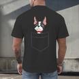 Boston Terrier Dog In The Pocket Boston Terrier For Men Women Girls Kids Men's Back Print T-Shirt, gift for family, gift for coworker