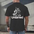Boston Terrier Dog Untamed For Men Women Men's Back Print T-Shirt, gift for family, gift for coworker