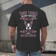 Boston Terrier Don't Mess With American Gentleman Dog Lover Men's Back Print T-Shirt, gift for family, gift for coworker