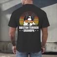 Boston Terrier Grandpa Dog Owner Boston Terrier Men's Back Print T-Shirt, gift for family, gift for coworker