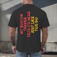 Boston Terrier Mom Dad Dog Lover Owner Women Men Men's Back Print T-Shirt, gift for family, gift for coworker