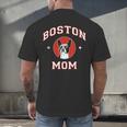 Boston Terrier Mom Dog Mother Men's Back Print T-Shirt, gift for family, gift for coworker