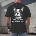 Boston Terrier Nope Not Today Not Tomorrow Either Sarcastic Men's Back Print T-Shirt, gift for family, gift for coworker