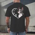 Boston Terrier Shirts For Women Girls Kids Heart Cute Men's Back Print T-Shirt, gift for family, gift for coworker
