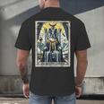 Boston Terrier Tarot Card Dog Men's Back Print T-Shirt, gift for family, gift for coworker