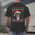 Boston Terrier Ugly Christmas Sweater Xmas For Adults Kids Men's Back Print T-Shirt, gift for family, gift for coworker