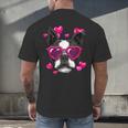 Boston Terrier Valentines Day Shirt Heart Dog Lover Men's Back Print T-Shirt, gift for family, gift for coworker