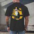Boston Terrier s Mid-Century Modern Art s Street Grunge Men's Back Print T-Shirt, gift for family, gift for coworker