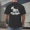 Bull Terrier Skeleton Birthday Halloween Kids Men's Back Print T-Shirt, gift for family, gift for coworker