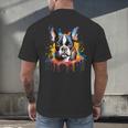 Colorful Boston Terrier Dog For Men Women Kids Men's Back Print T-Shirt, gift for family, gift for coworker