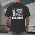 Coolest Boston Terrier Grandma Dog Men's Back Print T-Shirt, gift for family, gift for coworker