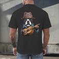 Guitar Shirt Boston Terrier Dog Playing Acoustic Guitar Men's Back Print T-Shirt, gift for family, gift for coworker