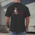 Heartbeat Boston Terrier Dog Men's Back Print T-Shirt, gift for family, gift for coworker