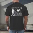 Just A Girl Who Loves Her Boston Terrier Puppy Love Men's Back Print T-Shirt, gift for family, gift for coworker
